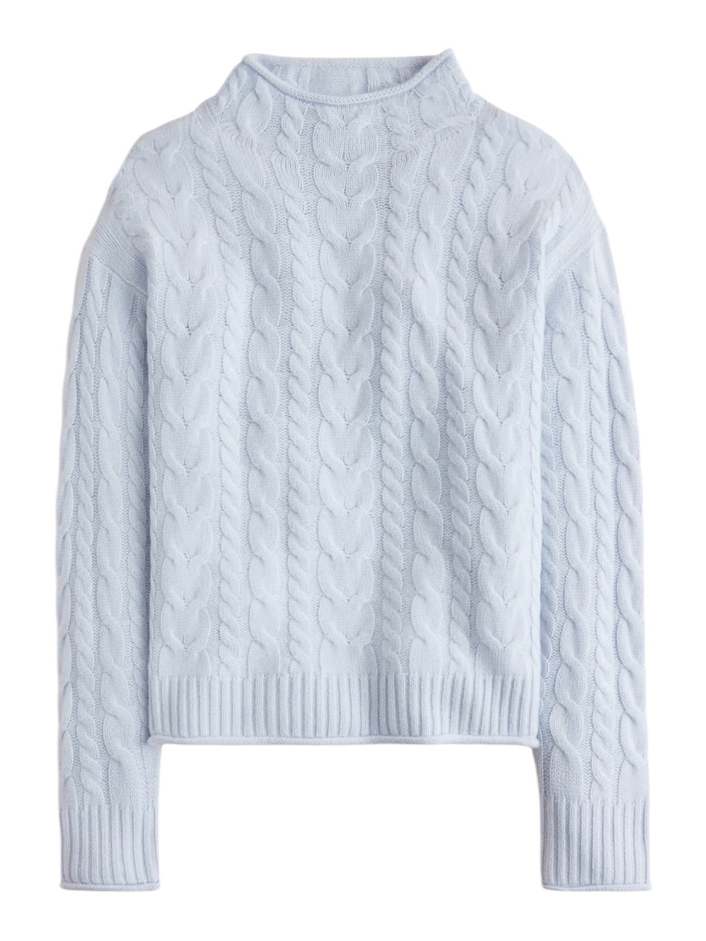 J. Crew Cashmere Cable Knit 2025 Rollneck™ Sweater Size S NWT